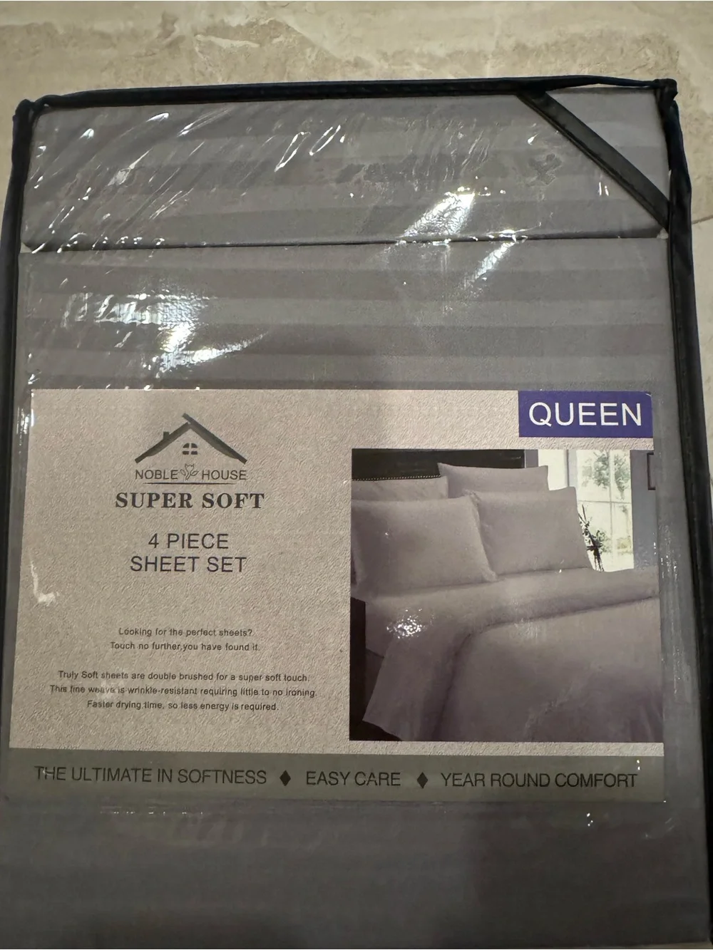 Brand new Noble House Super Soft 4 Piece Queen Sheet Set